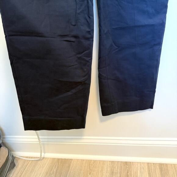 Everlane The Structured Cotton Jumpsuit In Navy Blue Size 8 New - Picture 5 of 12